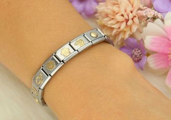 9Zawieszka Nomination 'Dziewczynka' 030110 03 z kolekcji Link – stal szlachetna i złoto 18K. Idealny na prezent. Personalizuj bransoletkę Nomination! (2).jpg